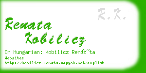 renata kobilicz business card